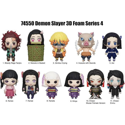 Demon Slayer Series 4 3D Foam Bag Clip Bind Bag