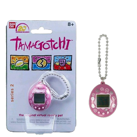 Tamagotchi Chibi - Dark Pink & White Tamagotchi Chibi - Dark Pink & White