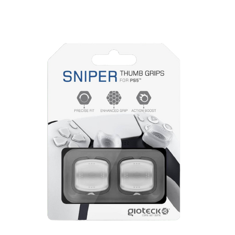 PS5 Giotech Sniper Thumb Grips (White) PS5 Giotech Sniper Thumb Grips (White)