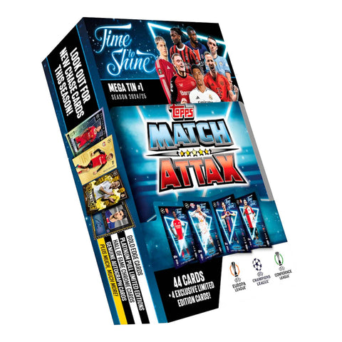 Topps Match Attax Time to Shine 2024/25 Mega Tin 1 Topps Match Attax Time to Shine 2024/25 Mega Tin 1