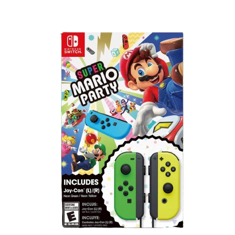 Nintendo Switch Neon Green/Neon Yellow Controller + Super Mario Party Nintendo Switch Neon Green/Neon Yellow Controller + Super Mario Party