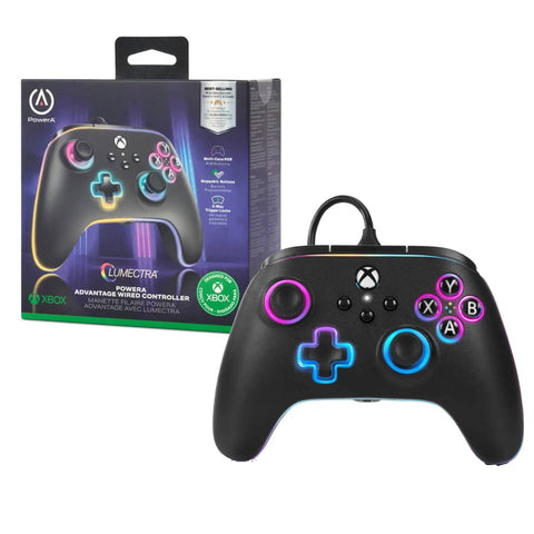 XBox Series X/S PowerA Advantage Wired Controller - Lumectra Black XBox Series X/S PowerA Advantage Wired Controller - Lumectra Black