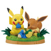 Pokemon Mogu Mogu Time Pikachu and Eevee Figure Pokemon Mogu Mogu Time Pikachu and Eevee Figure