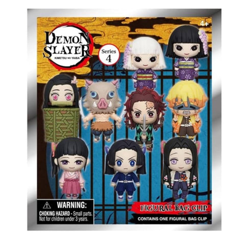 Demon Slayer Series 4 3D Foam Bag Clip Bind Bag Demon Slayer Series 4 3D Foam Bag Clip Bind Bag