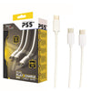 PS5 Steelplay Dual Play and Charge Cable - White