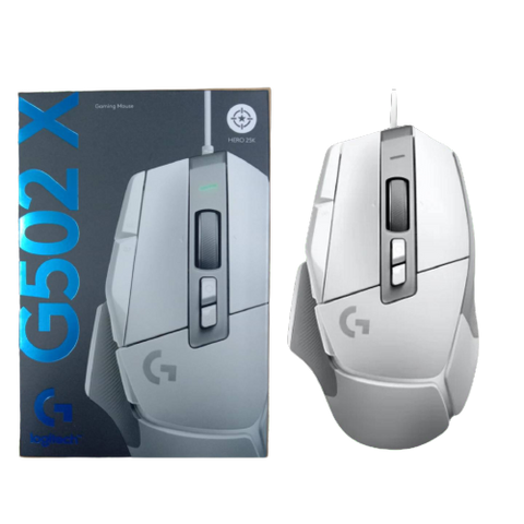 Logitech G502 X Wired Gaming Mouse - White Logitech G502 X Wired Gaming Mouse - White