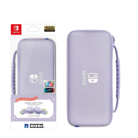 Nintendo Switch Oled Slim Hard Pouch - Cassis Purple Nintendo Switch Oled Slim Hard Pouch - Cassis Purple