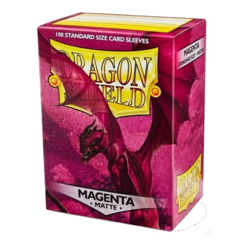 Dragon Shield 100 Standard Size Matte Magenta Dragon Shield 100 Standard Size Matte Magenta