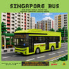 Singapore City BC12 Single Decker Bus #75 Blocks Singapore City BC12 Single Decker Bus #75 Blocks