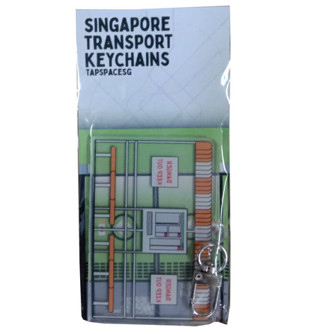 Construction Bus Stop Transport Icons Keychain Construction Bus Stop Transport Icons Keychain