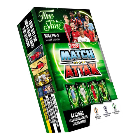 Topps Match Attax Time to Shine 2024/25 Mega Tin 3 Topps Match Attax Time to Shine 2024/25 Mega Tin 3