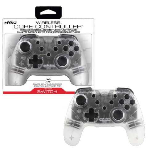Nintendo Switch Nyko Wireless Core Controller - Clear Nintendo Switch Nyko Wireless Core Controller - Clear