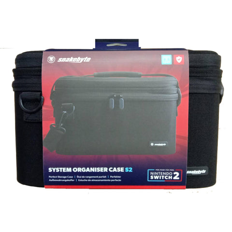 Nintendo Switch 2 Snakebyte System Organiser Case S2 - Black Nintendo Switch 2 Snakebyte System Organiser Case S2 - Black