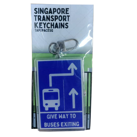 Give Way to Buses Transport Icons Keychain Give Way to Buses Transport Icons Keychain