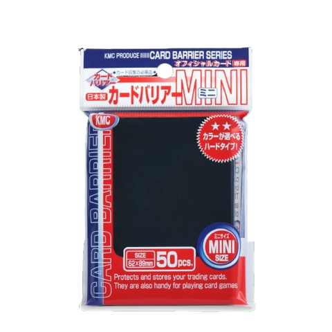 KMC Card Barrier Hyper Mat Mini 60PC Black 89 x 62MM KMC Card Barrier Hyper Mat Mini 60PC Black 89 x 62MM