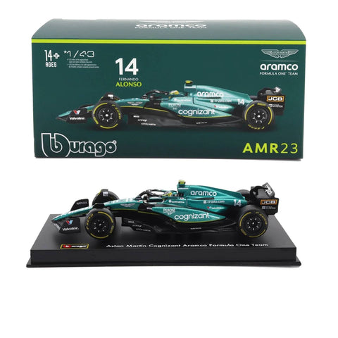 Bburago 1:43 Aston Martin F1 AMR23 (2023) #14 Bburago 1:43 Aston Martin F1 AMR23 (2023) #14