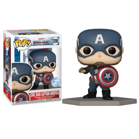 Funko POP! (1200) Marvel Civil War Captain America Special Edition Funko POP! (1200) Marvel Civil War Captain America Special Edition