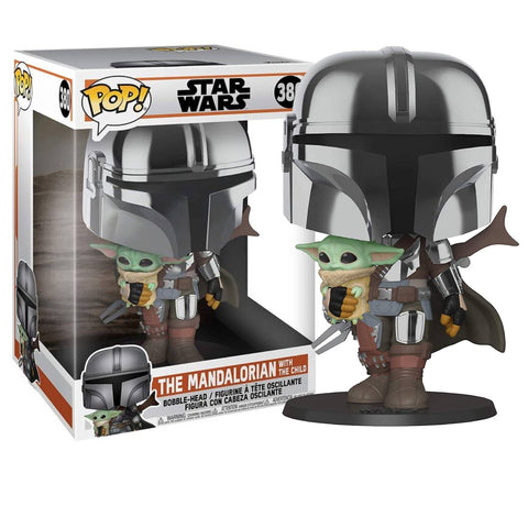 Funko POP! (380) Star Wars The Mandalorian Chrome 10" Funko POP! (380) Star Wars The Mandalorian Chrome 10"
