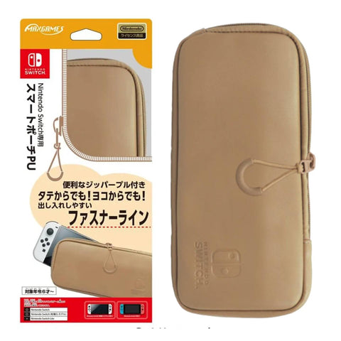 Nintendo Switch Maxgame Smart Pouch PU - Mocha Nintendo Switch Maxgame Smart Pouch PU - Mocha