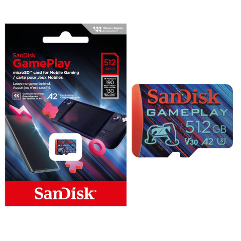 Sandisk Gameplay MicroSD Card 512GB Sandisk Gameplay MicroSD Card 512GB