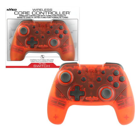 Nintendo Switch Nyko Wireless Core Controller - Trans Red Nintendo Switch Nyko Wireless Core Controller - Trans Red