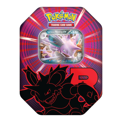Pokemon TCG Team Rocket Tin - Nidoking ex Pokemon TCG Team Rocket Tin - Nidoking ex