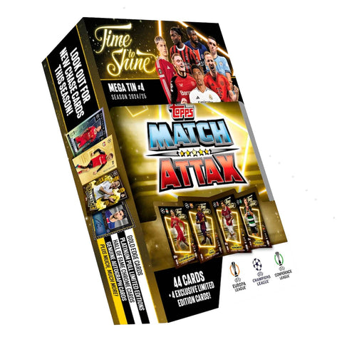Topps Match Attax Time to Shine 2024/25 Mega Tin 4 Topps Match Attax Time to Shine 2024/25 Mega Tin 4