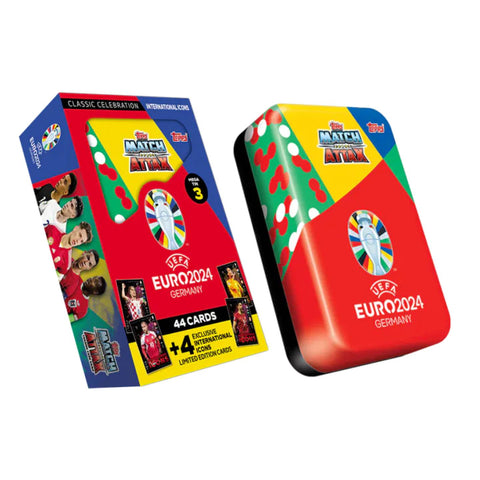 Topps UEFA EURO 2024 Mega Tin 3 International Icons Topps UEFA EURO 2024 Mega Tin 3 International Icons