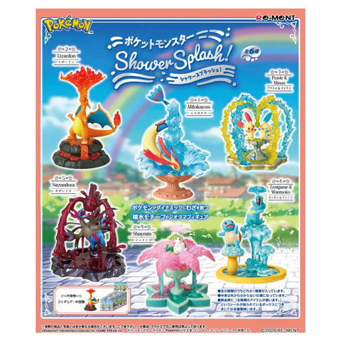 Re-Ment Pokemon Shower Splash (Set of 6) Re-Ment Pokemon Shower Splash (Set of 6)