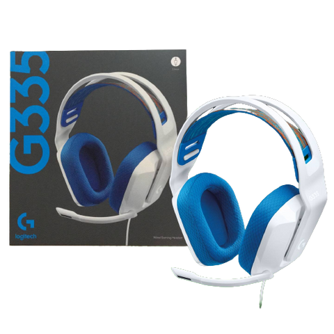 Logitech G335 Wired Gaming Headset - White (BL2YRS) Logitech G335 Wired Gaming Headset - White (BL2YRS)