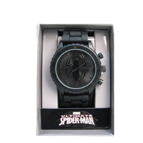 Spider-Man Black Symbol Rubber Strap Watch Spider-Man Black Symbol Rubber Strap Watch