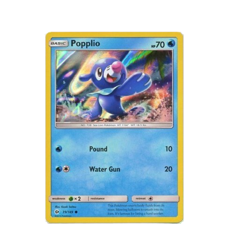 Pokemon Popplio Promo Card Pokemon Popplio Promo Card