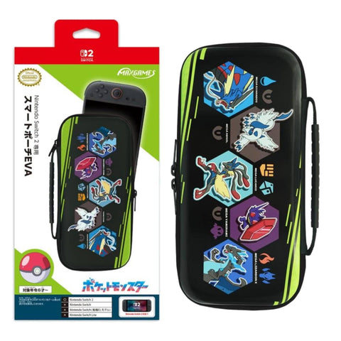 Nintendo Switch 2 Maxgames Smart Pouch EVA - Mega Pokemon Nintendo Switch 2 Maxgames Smart Pouch EVA - Mega Pokemon