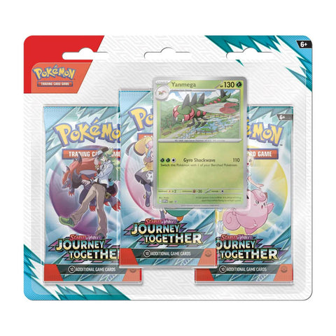 Pokemon SV9 Journey Together 3 Pack Blister - Yanmega Pokemon SV9 Journey Together 3 Pack Blister - Yanmega