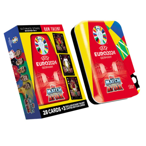 Topps UEFA EURO 2024 Booster Tin 1 Raw Talent Topps UEFA EURO 2024 Booster Tin 1 Raw Talent