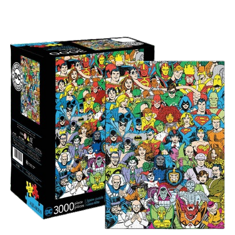 DC Comics Hero/Villain Line Up 3,000-Piece Puzzle DC Comics Hero/Villain Line Up 3,000-Piece Puzzle