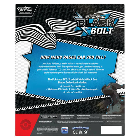 Pokemon SV10.5 Black Bolt Binder Collection