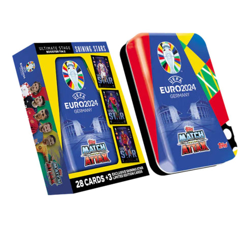 Topps UEFA EURO 2024 Booster Tin 2 Shinning Stars Topps UEFA EURO 2024 Booster Tin 2 Shinning Stars