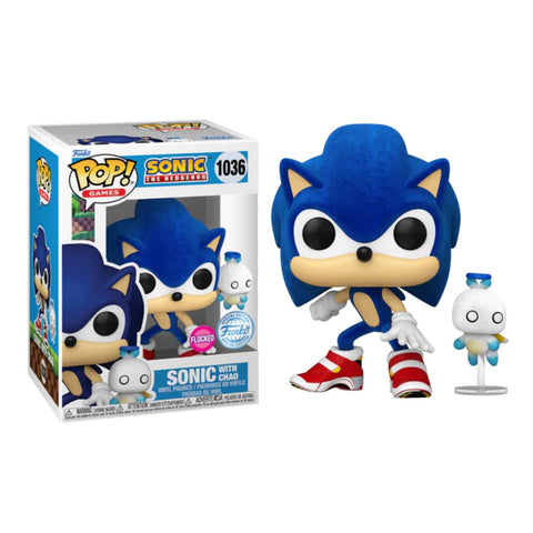 Funko POP! (1036) Sonic The Hedgehog Hero Chao Flocked Special Funko POP! (1036) Sonic The Hedgehog Hero Chao Flocked Special