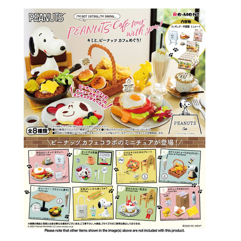 Re-Ment Snoopy Cafe tour with you (Set of 8) Re-Ment Snoopy Cafe tour with you (Set of 8)