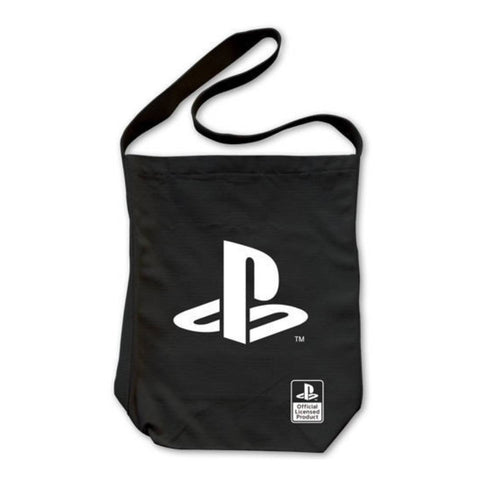 Playstation Logo Shoulder Tote Bag Black Playstation Logo Shoulder Tote Bag Black