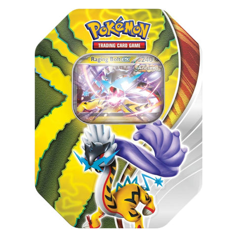 Pokemon Paradox Destinies Small Tin - Raging Bolt Pokemon Paradox Destinies Small Tin - Raging Bolt