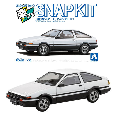 Aoshima Snap Kit No.11-WB 1/32 Toyota Sprinter Trueno Hi-Tech Two-Tone Aoshima Snap Kit No.11-WB 1/32 Toyota Sprinter Trueno Hi-Tech Two-Tone