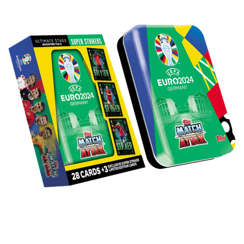Topps UEFA EURO 2024 Booster Tin 3 Super Strikers Topps UEFA EURO 2024 Booster Tin 3 Super Strikers