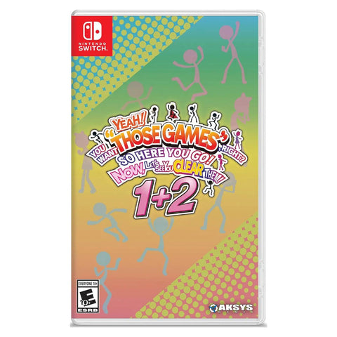 Nintendo Switch YEAH! YOU WANT "THOSE GAMES," RIGHT? SO HERE YOU GO! NOW, LET'S SEE YOU CLEAR THEM! 1+2 (US) Nintendo Switch YEAH! YOU WANT "THOSE GAMES," RIGHT? SO HERE YOU GO! NOW, LET'S SEE YOU CLEAR THEM! 1+2 (US)