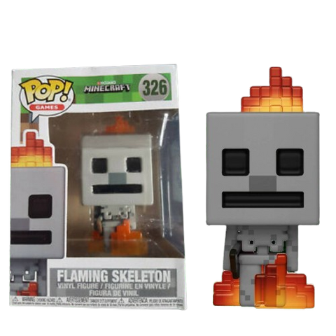 Funko POP! (326) Minecraft Flaming Skeleton Funko POP! (326) Minecraft Flaming Skeleton