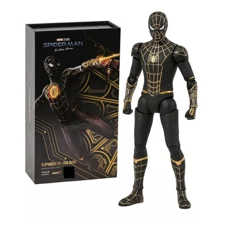 ZD Toys Spiderman 7' No Way Home Black Gold Suit ZD Toys Spiderman 7' No Way Home Black Gold Suit