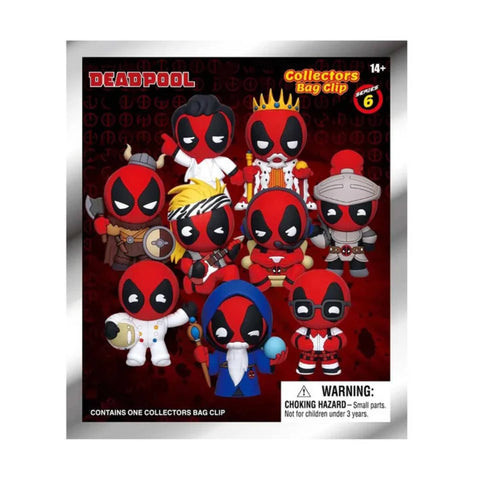 Deadpool Series 6 3D Foam Bag Clip Blind Bag Deadpool Series 6 3D Foam Bag Clip Blind Bag