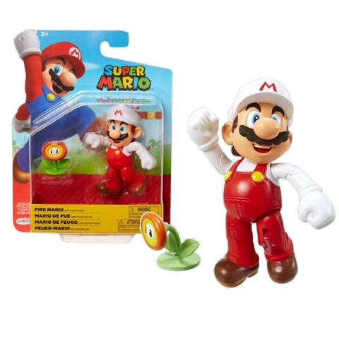 World of Nintendo 4" Fig W18 Fire Mario World of Nintendo 4" Fig W18 Fire Mario