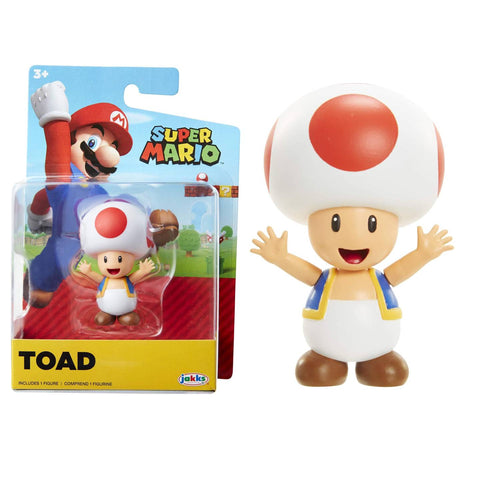 Super Mario Action Figure 2.5 Inch - Red Toad Super Mario Action Figure 2.5 Inch - Red Toad